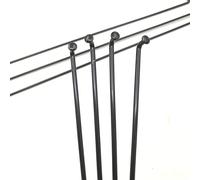 CYJAZNHH Rayon de Roue de vélo, Rayons Noirs courbés en J 10G, diamètre 3,14 mm, for Roues de Moto électrique, Lot de 40, Tailles Multiples: 60-280 mm(Length 163mm)