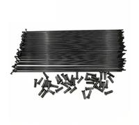 CYJAZNHH Rayons de vélo cylindriques Noirs courbés en J 14G 2,0 mm avec écrous, Lot de 20, Plusieurs Longueurs(Length 273mm)