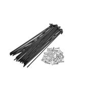 CYJAZNHH Rayons et écrous de Roue de Moto courbés en J 14G, Lot de 36, Multicolores, Plusieurs Tailles(228mm-36pcs)