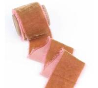 CYJAZNHH Rouleau de ruban de velours multicolore avec bobine en bois - 4 cm x 1,4 m for les loisirs créatifs et l'emballage cadeau(Coral)