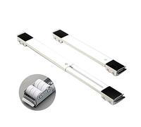 CYJAZNHH Socle de machine à laver multifonction réglable avec 24 roulettes - Support de réfrigérateur robuste for lave-linge, sèche-linge et lave-vaisselle - Supporte jusqu'à 300 kg, argenté(White)