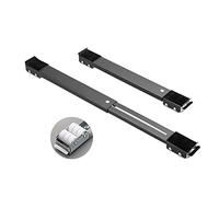 CYJAZNHH Socle de machine à laver multifonction réglable avec 24 roulettes - Support de réfrigérateur robuste for lave-linge, sèche-linge et lave-vaisselle - Supporte jusqu'à 300 kg, argenté(Schwarz)