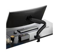 CYJAZNHH Support de Bureau for écran Unique, réglable for écran 32 Pouces, 2 à 9 kg, Fixation VESA, œillet Multicolore(Schwarz)