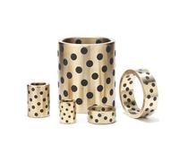 CYJAZNHH Tailles multiples d'identification de la bague 25mm d'individu d'alliage de cuivre de graphite lubrifiant(25x40x112mm)