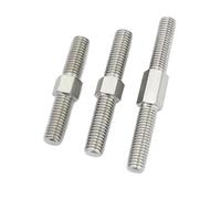 CYJAZNHH Tige filetée double extrémité en acier inoxydable 304 M6 M8 40 mm-90 mm - Lot de 2 fixations robustes(M6x80mm 2pcs)
