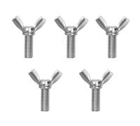 CYJAZNHH Vis À Oreilles À Serrer À La Main En Acier Inoxydable 304, Argent M12 × (45-65) Mm, 5 Pièces(M12x65mm)
