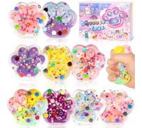 CYJJYZ 9 Pcs Jouet Squishy Patte De Chat, Fufu Squishy, Jouets à Presser Les Pattes De Chat, Halloween Pâques Cadeaux Fête, pour Enfants et Adultes Relaxation Jouet