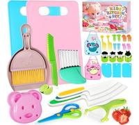 CYJJYZ Couteau Enfant, 31 Pièces Kit Cuisine Montessori, Couteau Cuisine Enfant, Kit Couteaux de Sécurité pour Enfants à Partir de 3 Ans, pour Couper Fruits ou Légumes