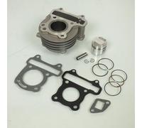 cyl scooter alu teknix chemise fonte compatible avec peugeot django/kisbee 4 temps 2v piston axe 10