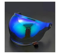 CYLCLNB Lentille de visière de Casque de Moto, Visière de Casque Bell Bullitt Bubble Tab (dorée)(Blue)