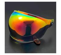 CYLCLNB Lentille de visière de Casque de Moto, Visière de Casque Bell Bullitt Bubble Tab (dorée)(Red Gold)
