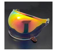 CYLCLNB Lentille de visière de Casque de Moto, Visière de Casque Bell Bullitt Bubble Tab (dorée)(Revo Red)