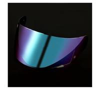 CYLCLNB Lentille de visière de Casque de Moto, Visière de Casque de Moto Anti-Rayures for LS2 FF352 FF351 FF369 FF384 FF802, visière MHR-FF-15 (doré)(Rainbow)