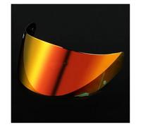 CYLCLNB Lentille de visière de Casque de Moto, Visière de Casque de Moto Anti-Rayures for LS2 FF352 FF351 FF369 FF384 FF802, visière MHR-FF-15 (doré)(Red Gold)