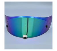 CYLCLNB Lentille de visière de Casque de Moto, Visière de Casque de Moto HJC RPHA 70 RPHA 11, lentille de Casque intégral HJ-26, Accessoires de Moto, Pare-Brise HJC (Rouge)(Rainbow)