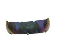 CYLCLNB Lentille de visière de Casque de Moto, Visière de Casque fumée, Compatible avec Les Casques Moto M-asei 610 Ironman (doré)(Rainbow)