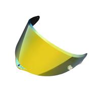 CYLCLNB Lentille de visière de Casque de Moto, Visière Pista for Casque de Moto AGV GPR, Pista GPRR, Corsa R, RACE3 galvanisée (REVO Red)(Deep Gold-for Day)