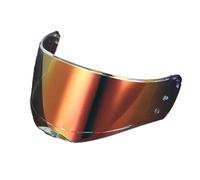 CYLCLNB Lentille de visière de Casque de Moto, Visière supplémentaire for Casque intégral LS2 FF390 B-reaker avec Trous for Film antibuée, Uniquement for Casques Moto LS2 FF390 (Bleu)(Revo Red)