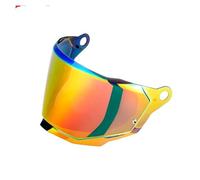 CYLCLNB Visière de Casque, LS2 MX701 Explorer C Motocross Casque Moto Tout-Terrain détachable Visières Remplacement d'origine Lentille Protection supplémentaire (Transparente)(Red Gold)