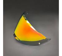 CYLCLNB Visière de Protection UV for Casque Moto LS2 Explorer, Carbon, MX701 (argentée, for la journée)(Deep Red-for Day)