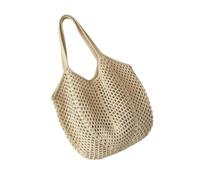 CYLDHM Sac À Découpe Creuse Épaule Motif De Coeur Câble Tricoté Double Large Correspondant Bretelles Tricotées Slouchy Forme Spacieuse