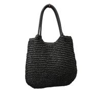 CYLDHM Sac À Découpe Creuse Femmes Main De Paille Grande Capacité Vintage Épaule Couleur Tissage Dames Été Quotidien