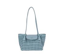 CYLDHM Sac À Découpe Creuse Grille en Relief PU Ouvert Haut Épaule Correspondant Petite Pièce Tissée Pouchsnap Rabat Mince Longue Main