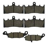 Cyleto Plaquettes de frein avant et arrière pour Kawasaki Vn1500 VN 1500 Vulcan 1500 Mean Streak 2002 2003 2004/Vn1600 VN 1600 Mean Streak 1600 2004