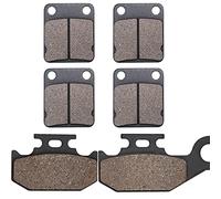 Cyleto Plaquettes de frein avant et arrière pour Yamaha YFM450 Grizzly 450 2007-2010 YFM 450 Kodiak 2003-2006 YFM450 Wolverine 450 2006-2010 YFM 400 Big Bear 2005 YFM400 Grizzzz. ly 2007 -2008