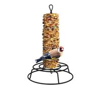 Cylinder Bird Feeder - Weatherproof Heavy Duty, Bird Holder with Safe Feeding Design, Wild Birds Station, Outdoor Accessory, Aviary Kit for Home Patio Parrots Finch Watching