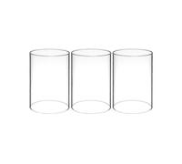 Cylinder Candle Holders Glass Material Protect Candles Suitable for Homeowners 3Pcs