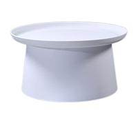 Cylinder Coffee Table Simple Living Room Small Apartment Cylindrical Coffee Table Modern Home Storage Side Table Low Table Gray m (White S)