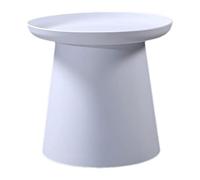Cylinder Coffee Table Simple Living Room Small Apartment Cylindrical Coffee Table Modern Home Storage Side Table Low Table Gray m (White M)