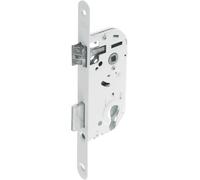 Cylinder Hole Recessed Lock 40 Mm Axle 135 Mm ¿ Y50r-A40/B ¿ Reversible Bolt, Headrest With Round Ends ¿ Entrance, Service Door, Sensitive Room ¿ White