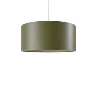 Cylinder Lampe suspendue en cuir Ø50cm Vert gazon Cuero - CUERO ZYLINDER GRUEN WEISS