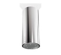 Roblin Hotte îlot Cylindre 370 – 37×37 cm – Extraction et recirculation (kit sup.) – Inox