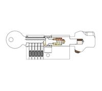 Cylindre à bouton - 30 x B40 varié - laiton poli - First 3000 VACHETTE