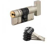 THIRARD Cylindre de Serrure Federal 2, Bouton, 32B x 32 mm, Nickel