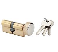 Cylindre à bouton finition laiton poli B30x30mm - RONIS - 120300
