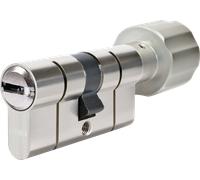 Cylindre à bouton P6PS PréSnap Varié - 35 x 35 mm - Bouton 35 mm - Laiton nickelé - ABUS - 5017699-11