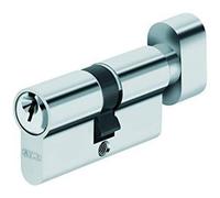 Cylindre à bouton varié à profil européen - nickelé - 55 x B45 mm - E5 ABUS