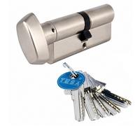 tesa Cylindre à bouton T60 - B30 x 30 - laiton nickelé - varié