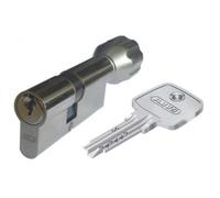 Cylindre à bouton - varié débrayable nickelé EC-S - 40 x 30 mm ABUS