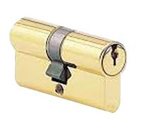 Cylindre à double entrée 40 X 40 mm laiton poli CISA 831018-01-0A