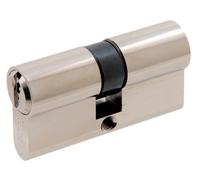 Cylindre à double entrée 5 goupilles 5G 30 x 60 mm KAL3101 laiton nickelé HERACLES C100015MV7