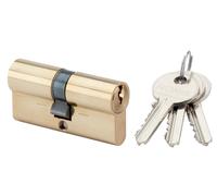 Cylindre à double entrée finition laiton poli 30x30 mm RONIS 120000