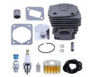 Cylindre à gros alésage robuste de 45 mm et kit de piston compatible avec tronçonneuse Hus 353 351 350 346 346xp 345 340 pour une meilleure puissance de coupe et une meilleure efficacité énergétique