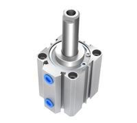 Cylindre compact SDA, 1 pièce, en alliage d'aluminium léger, à joint mince et double effet(35MM*32MM)