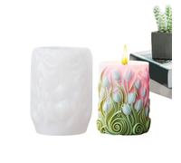 Cylindre de bougie avec statut cylindrique, bougeoir cylindrique en silicone, décoration avec | bougie faite à la main, feuilles de savon de colonne pour résine, pâtisserie, pendentifs