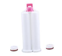 Cylindre de colle dentaire 50 ml pour adhésif époxy AB avec distributeur de buse de mélange, parfait pour les applications dentaires industrielles